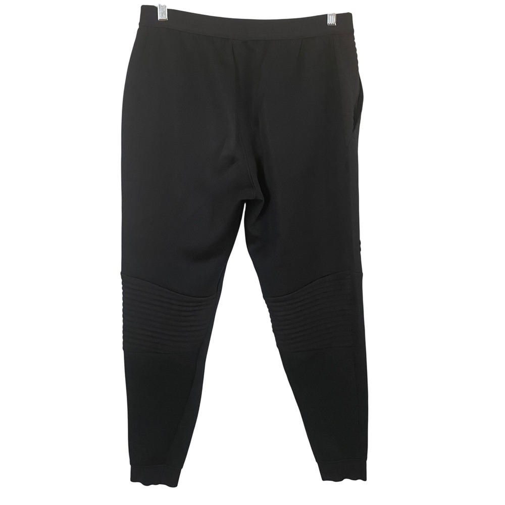 Under Armour Mens Quilted Moto Jogger Pants Black Textured Heavyweight Sweats